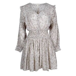 Maje Cotton White/Green Floral Dress